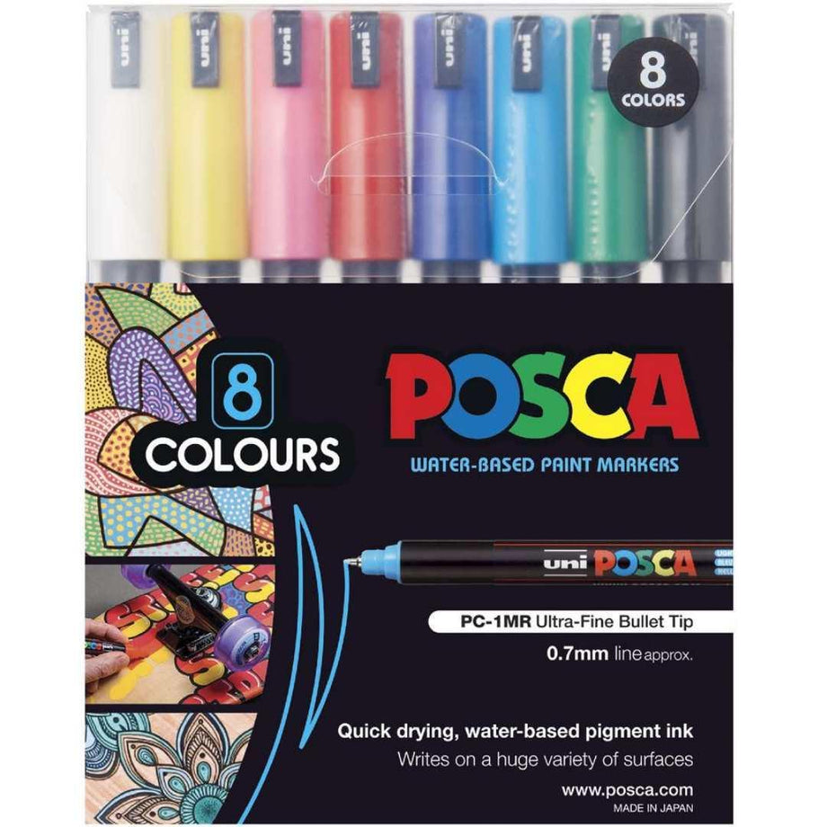 POSCA, PC1MR Marker Pens, Black, Colourverse, AUS