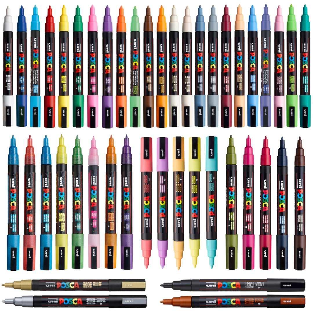 POSCA | PC3M Paint Pen | FULL SET of 45 | Colourverse | Australia | NZ