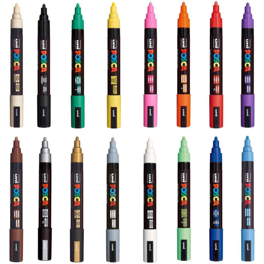 POSCA Paint Pen Sets, All Colours, Colourverse, AUS