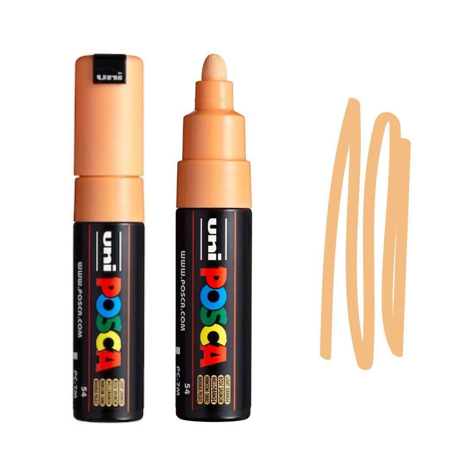 POSCA, PC7M Paint Pen, Light Orange, Colourverse, AUS